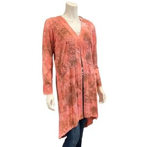 LOGO Lavish by Lori Goldstein Tie Dyed Duster